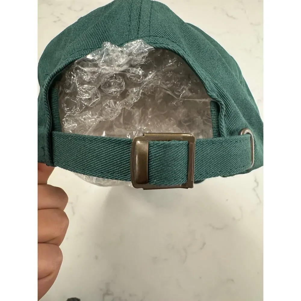 Yupoong Classics Baseball Hat Men's Green Cotton Cross Country United States Map